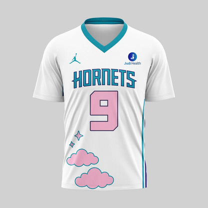 Special 2026 Megan Moroney x Charlotte Hornets V-Neck Football Jersey