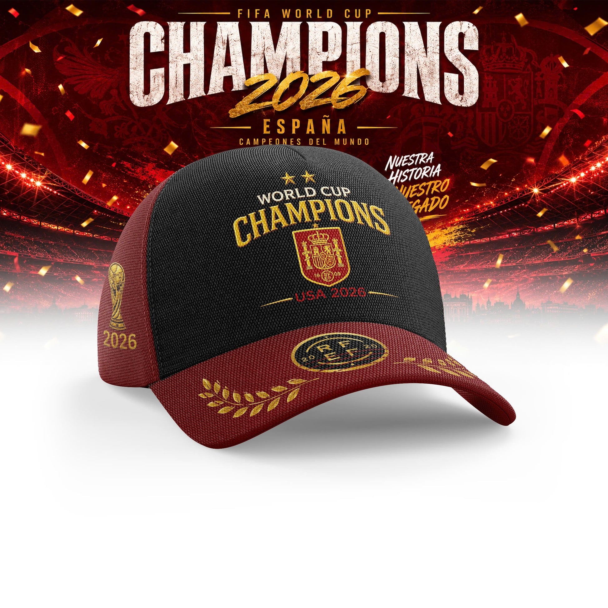 .Spain Champions World Cup 2026 Edition Limited Cap01