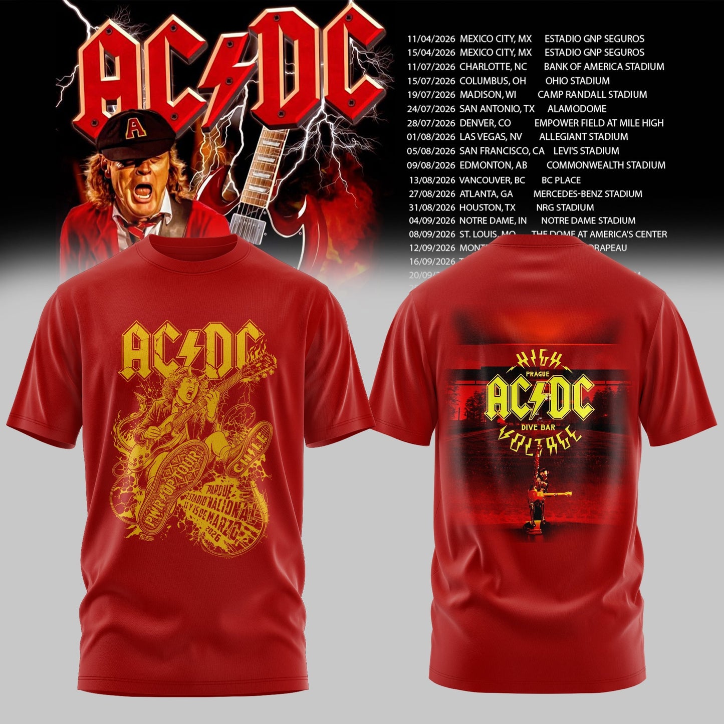 AC/DC 2026 T-SHIRT COLLECTION IS HERE ⚡