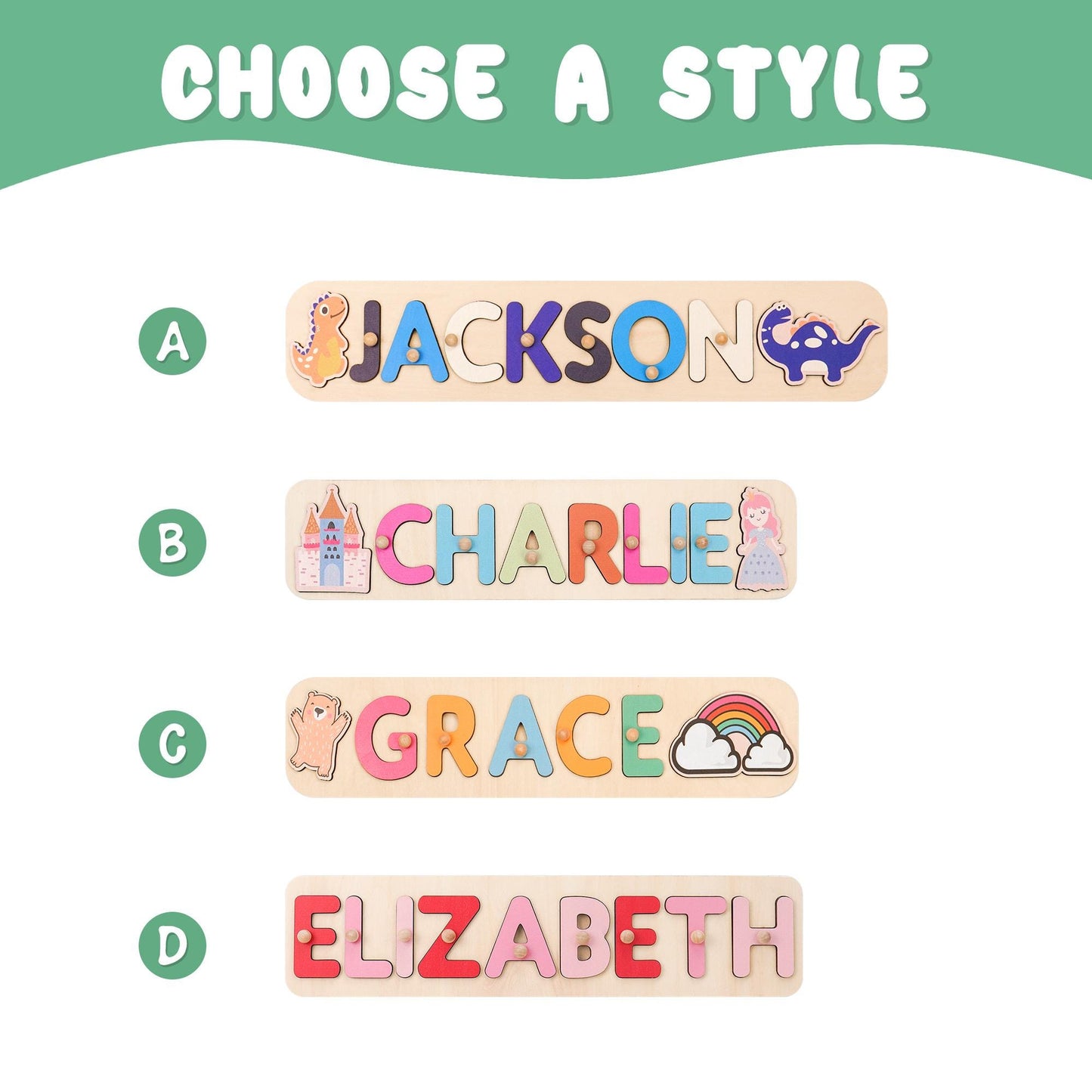 Custom Baby Girl Name Puzzle, Personalized Kids Busy Board, Christmas Gift for Kids, Baby Shower Gift, 1st Birthday Gift, Granddaughter gift