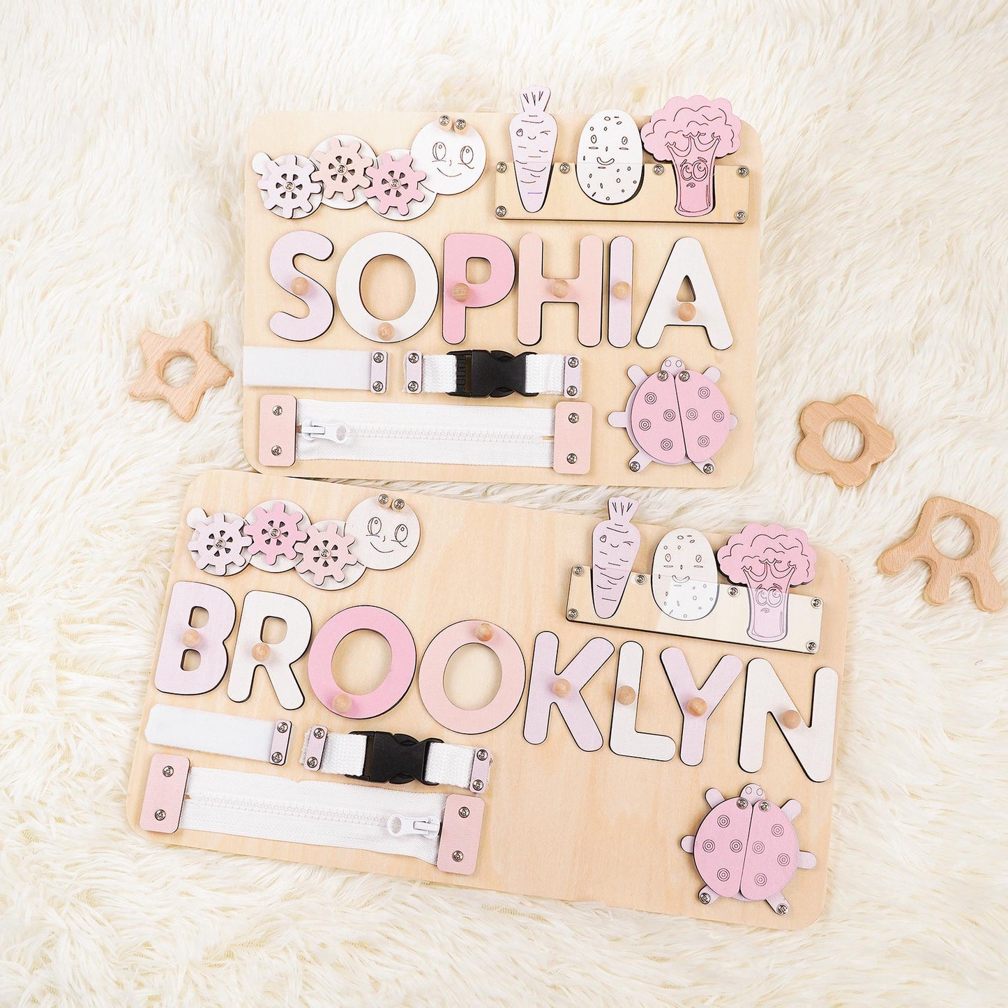 Custom Baby Name Puzzle, Personalized Kids Busy Board, Early Learning Puzzle, Baby 1st Christmas Gift, Kids Birthday Gift, Baby Shower Gift