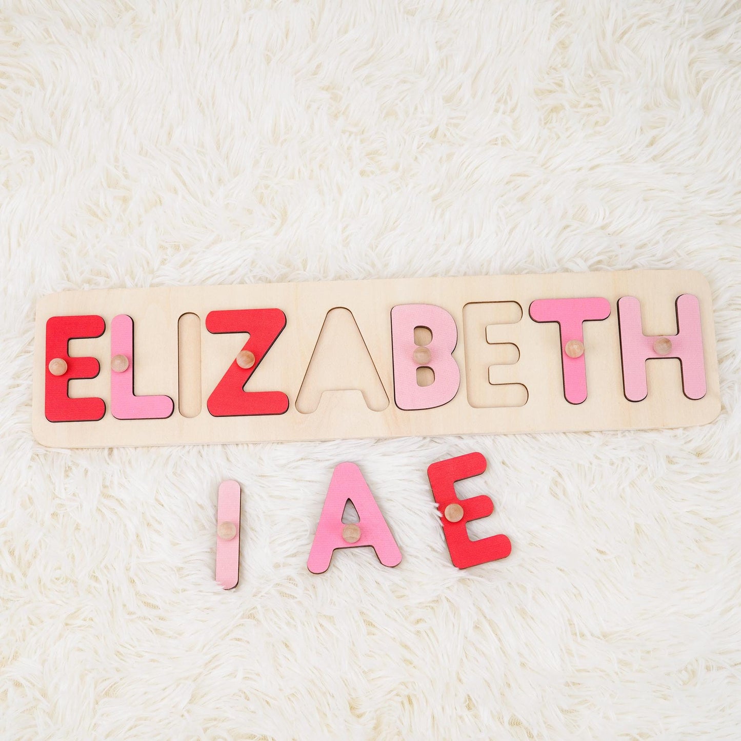 Custom Baby Girl Name Puzzle, Personalized Kids Busy Board, Christmas Gift for Kids, Baby Shower Gift, 1st Birthday Gift, Granddaughter gift