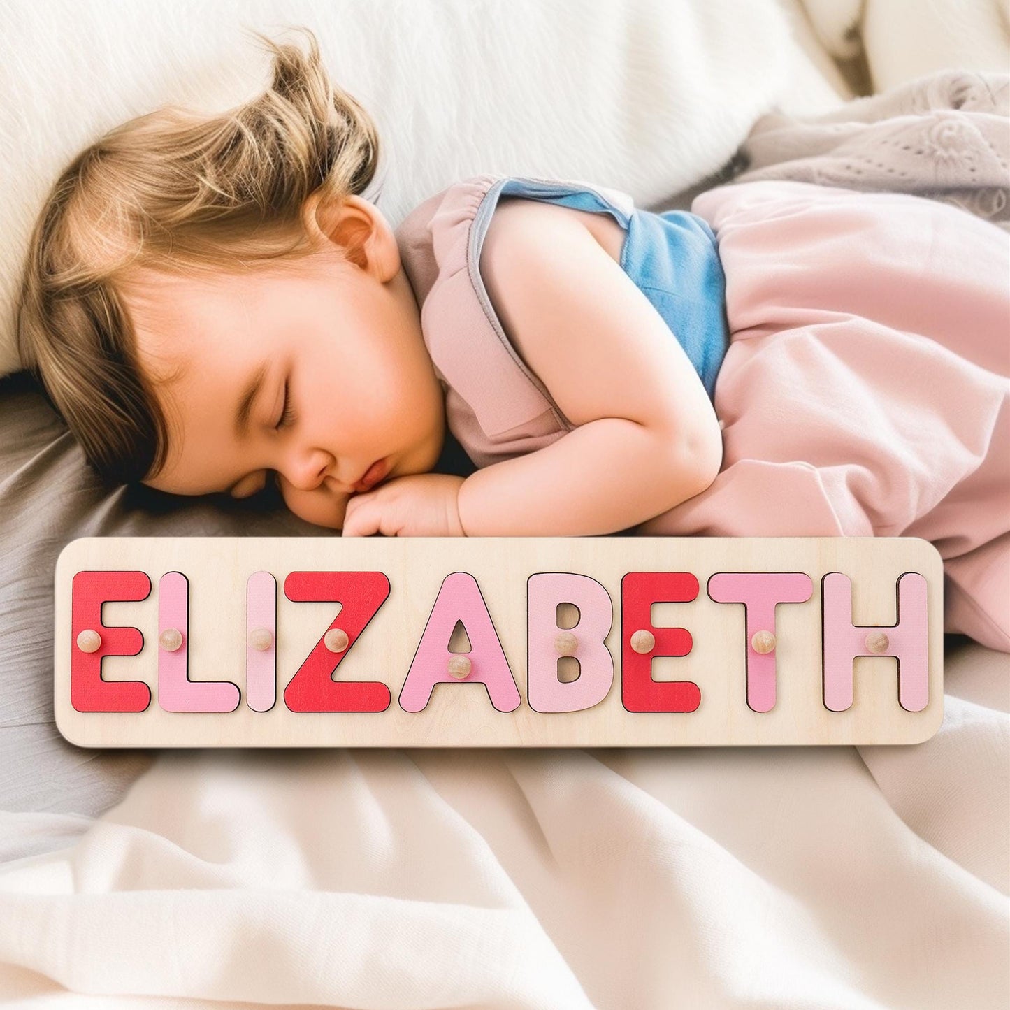 Custom Baby Boy Name Puzzle, Personalized Kids Busy Board, Birthday Gift for Kids, Baby Shower Gift, 1st Birthday Gift, 1st Grandson gift