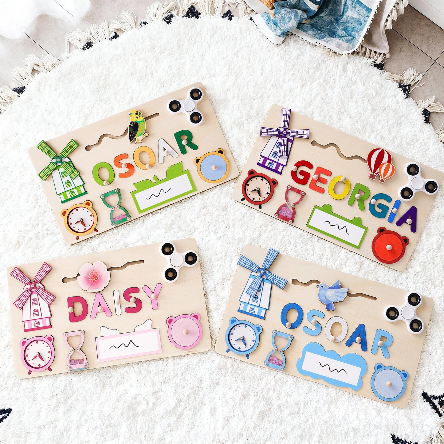 Personalized Handmade Baby Name Puzzle, Baby Girl Gift, Baby Boy Gift, Personalized Birthday Gift for Baby, Nursery Decor, Christmas Gift