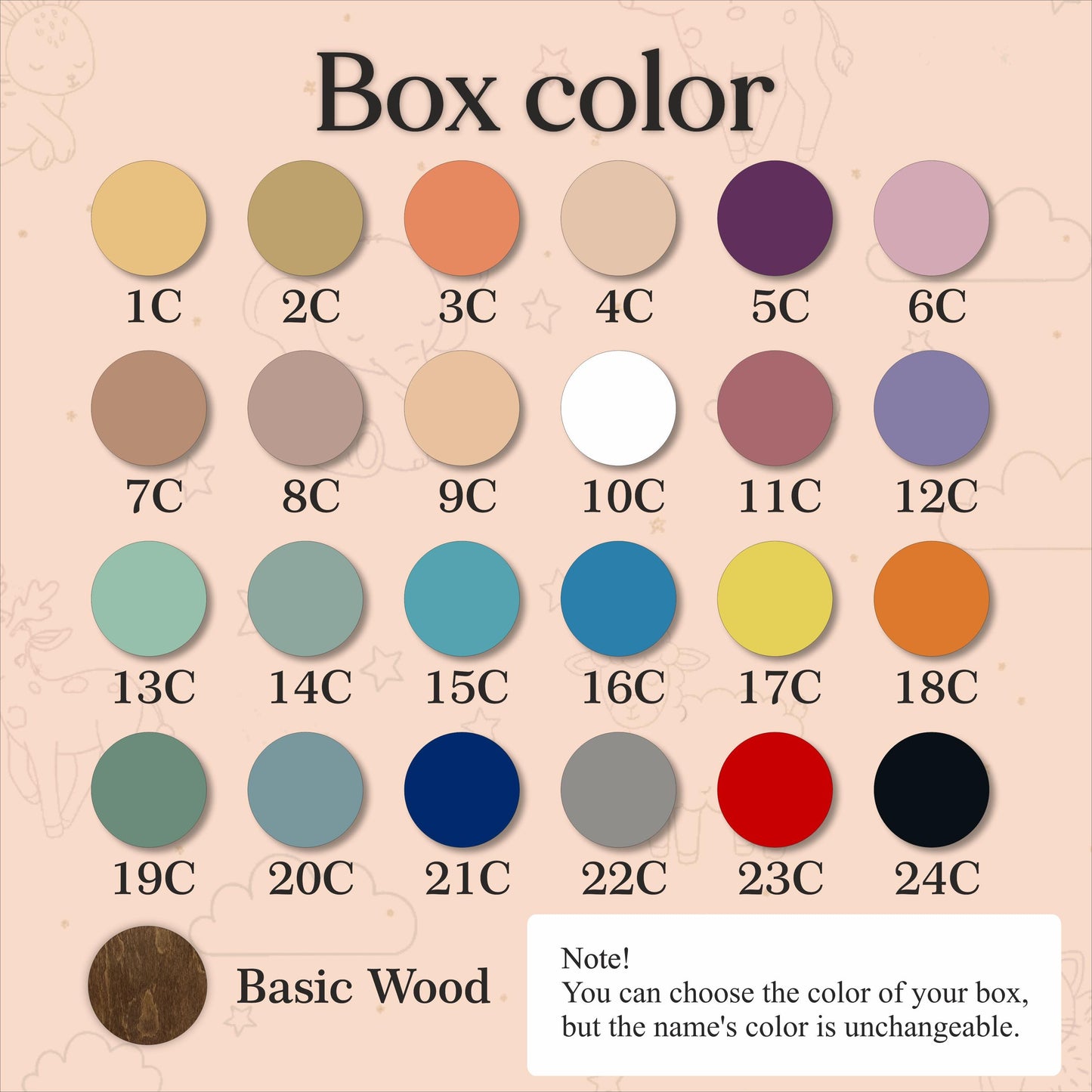Custom Wooden Name Box | Handmade Storage Organizer
