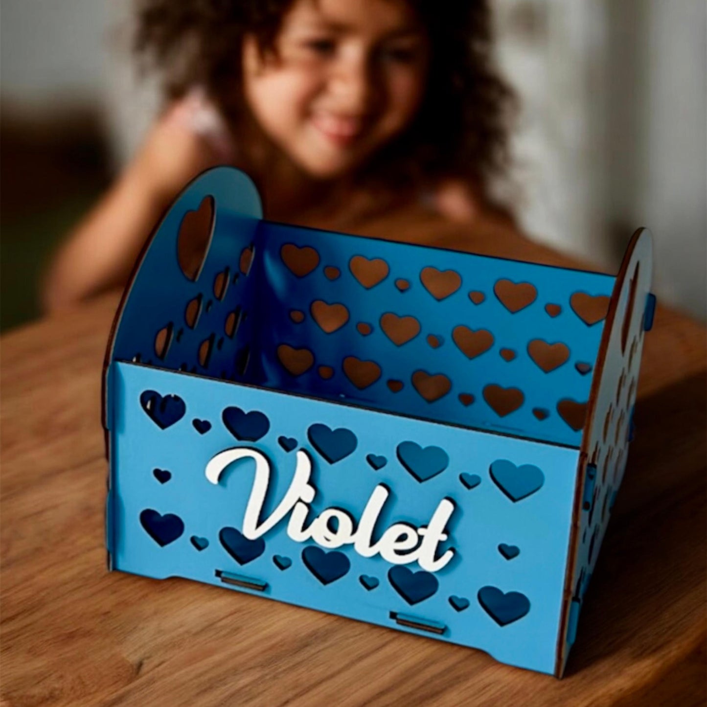 Custom Wooden Name Box | Handmade Storage Organizer