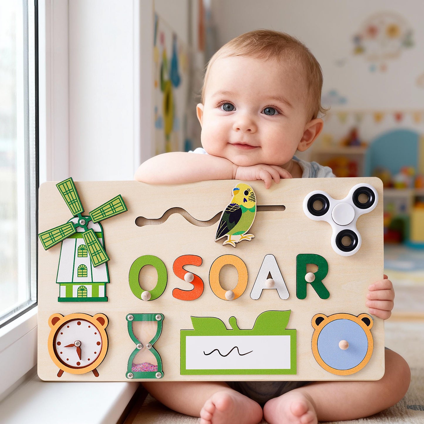 Personalized Handmade Baby Name Puzzle, Baby Girl Gift, Baby Boy Gift, Personalized Birthday Gift for Baby, Nursery Decor, Christmas Gift