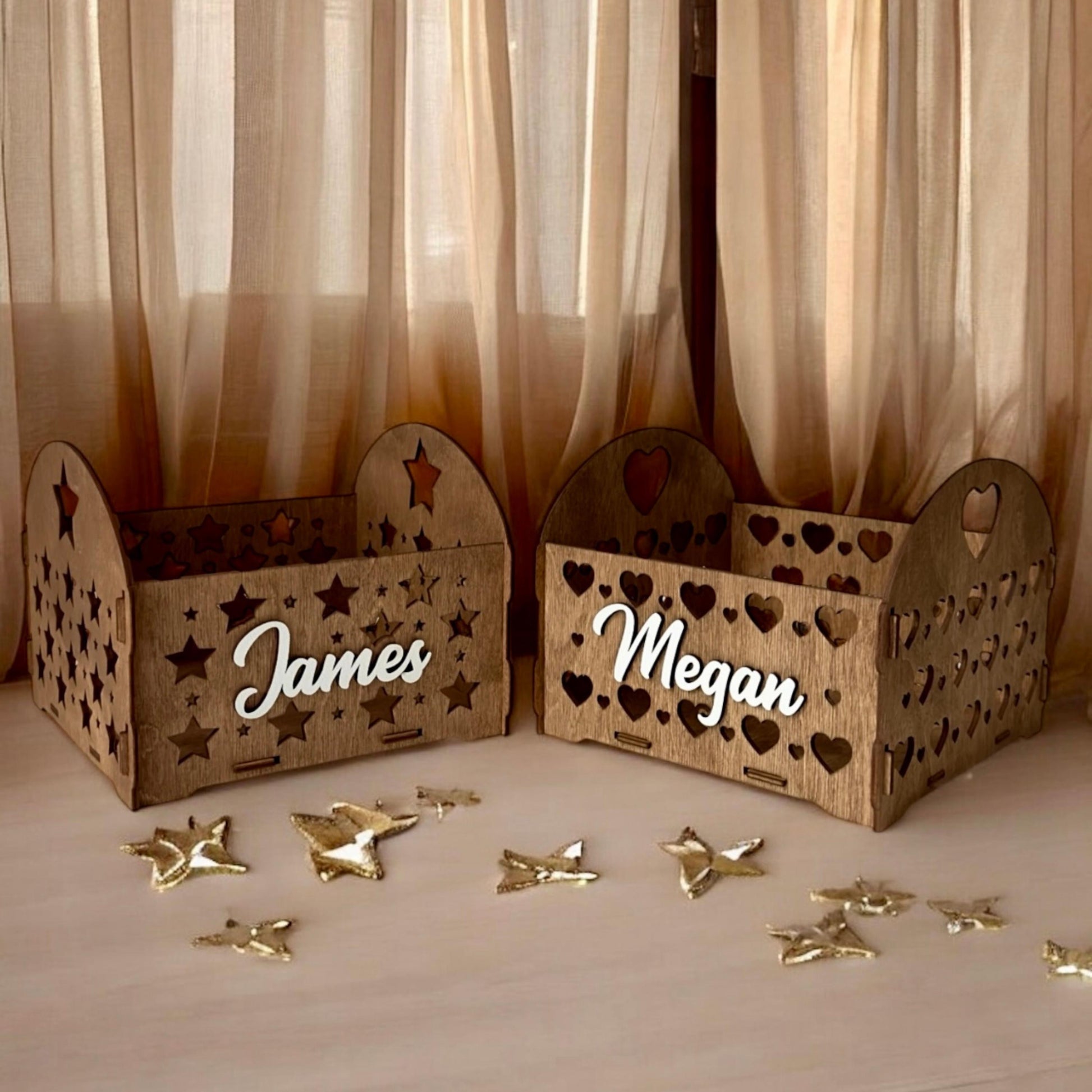 Rustic Wooden Storage Box | Custom Engraved