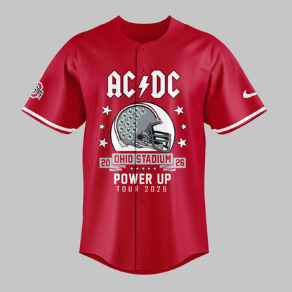 AC/DC x Ohio State Buckeyes Football - Power Up Tour 2026 Jersey