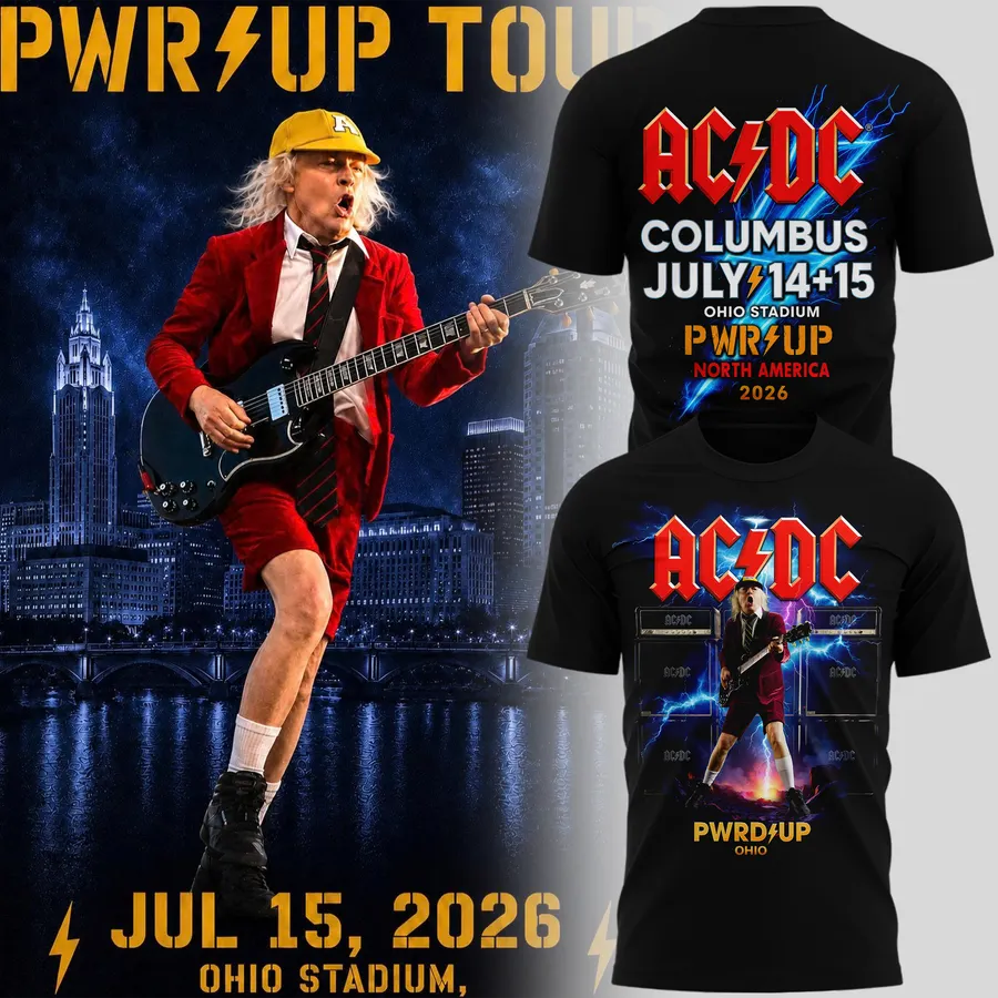 AC/DC - POWER UP TOUR 2026 x Ohio Stadium T-shirt