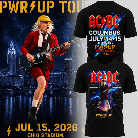 AC/DC - POWER UP TOUR 2026 x Ohio Stadium T-shirt